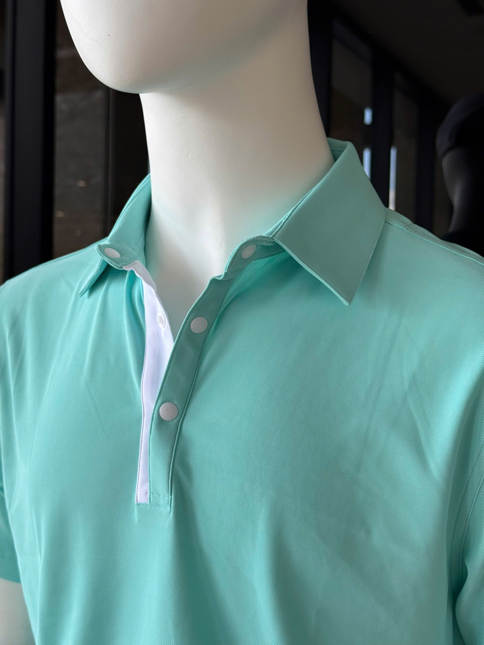 Áo nam Passio Golf Logo Sonadezi - Xanh Ngọc