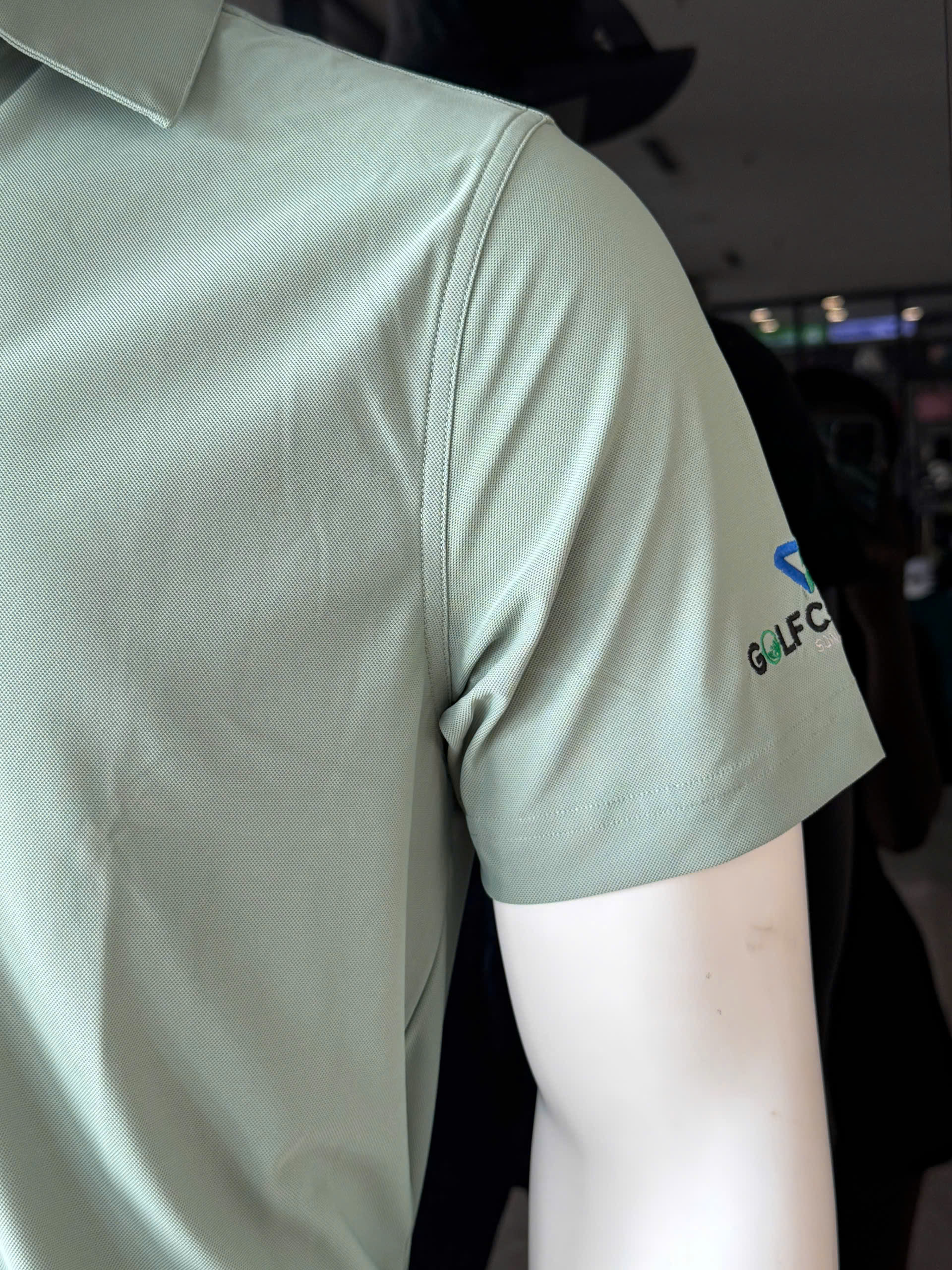 Áo nam Passio Golf Logo Sonadezi - Xanh Rêu